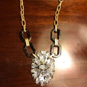 J Crew Factory Tortoise Shell Statement Necklace